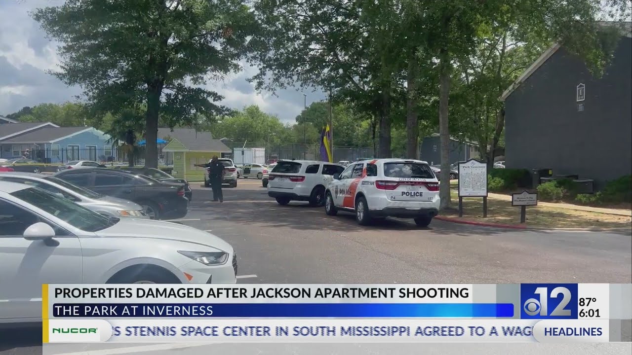 Shooting at Jackson apartment complex damages buildings, vehicles - YouTube