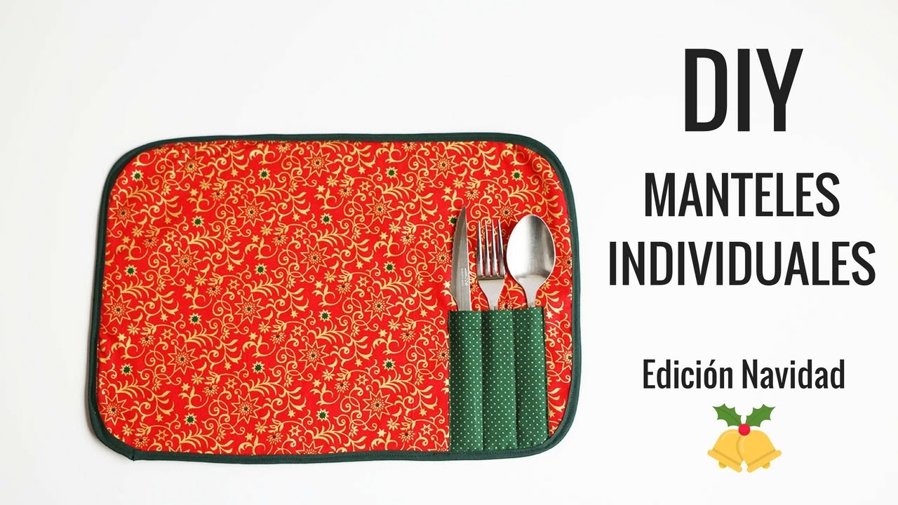 Cómo hacer MANTELES INDIVIDUALES navideños