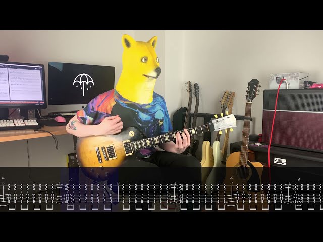 Bring Me The Horizon - Drown (Guitar Cover w/ On-Screen Tabs) class=
