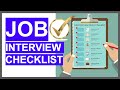 JOB INTERVIEW CHECKLIST! (11 Things you MUST SAY & DO to PASS any Interview!)