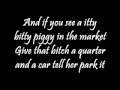 LYRICS : Itty Bitty Piggy (Donk Remix) - Nicki Minaj
