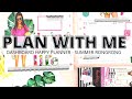 PLAN WITH ME | DASHBOARD HAPPY PLANNER | SUMMER RONGRONG