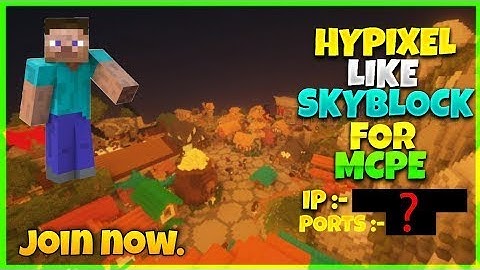 Hypixel Like Skyblock Server For Mcpe 1.18  Magic Games Skyblock Server#3 l tzgamerking