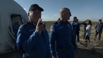 William Shatner Tries To Describe The Awe of Space, Jeff Bezos Shoots Champagne Like An Asshole