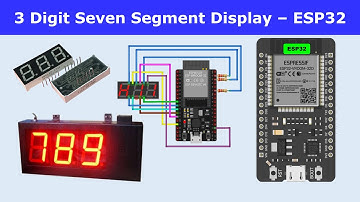 ESP32 with 3 Digit Seven Segment Display || Count 000 to 999 using 7 Segment Display  [multiplexing]