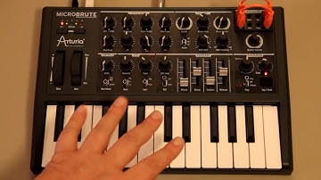 Arturia MicroBrute - how to latch the sequencer