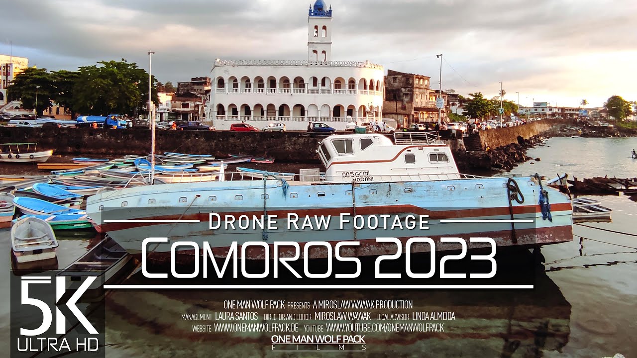 【5K】🇰🇲 Drone RAW Footage 🔥 This is COMOROS 2023 🔥 Moroni | Capital City & More 🔥 UltraHD Stock Video