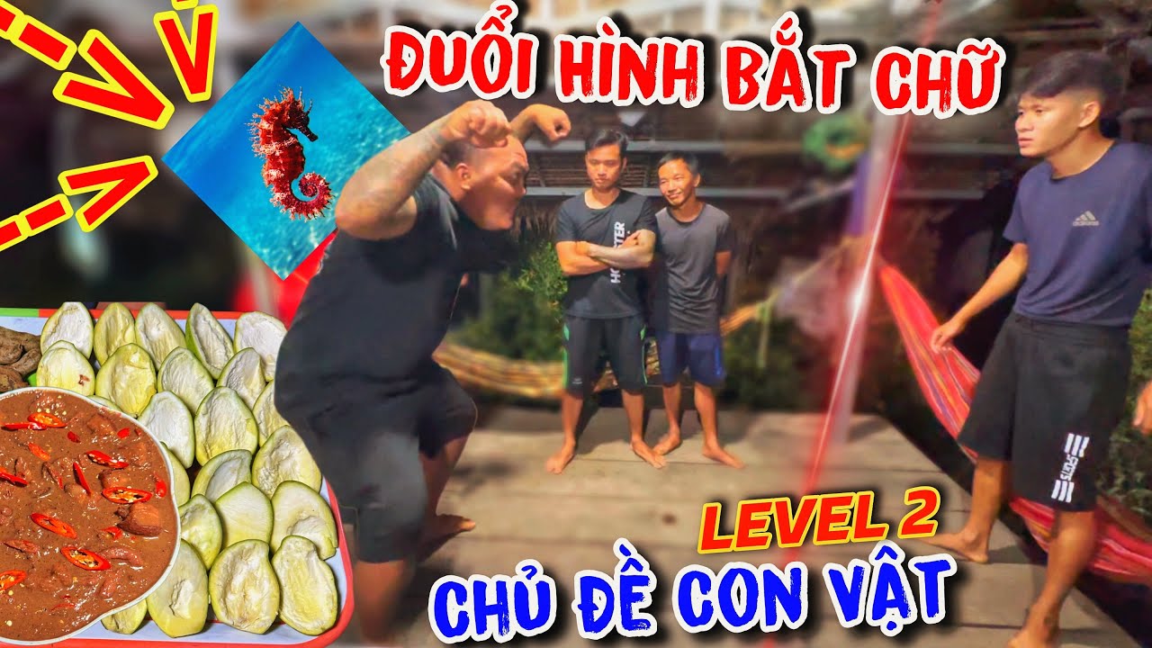NHÌN HÌNH ĐOÁN CHỮ Level 2 Thử Thách Cực Hạn Nhịn Thèm Xoài Non Mắm Ruốc | Thánh Xàm Vlog