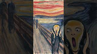 The Scream! 😱 Edvard Munch's Iconic Art #EdvardMunch #TheScream #art #shortsfeed