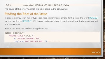 How to Fix a SyntaxError in Your SQL Command