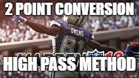 Madden 19 Glitches Cheats and Tips - 2 Point Conversion  - High Catch Method