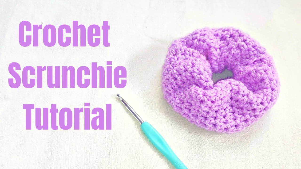 25 Easy Crochet Scrunchie Patterns • Made From Yarn