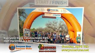 Everyone Runs April 7, 2024, Catalina St. Park Half Marathon And 5.3 Mile Trail Races