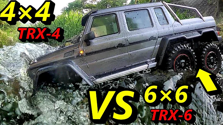 Traxxas TRX6 VS TRX4　Cross the river