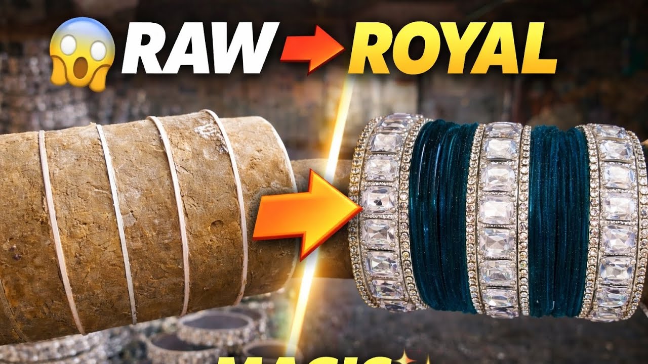 RAW to ROYAL 😍 | Silver Bridal Bangles Transformation 💍