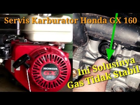 Video: Bagaimana cara mengganti karburator pada honda gx160?