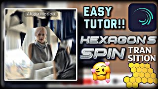 `♡ ~ [ alight motion • tutorial ]  ; HEXAGON'S SPIN ℅ !