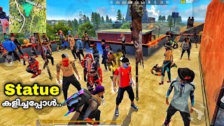 അനങ്ങിയാൽ കൊല്ലും😳|| Hacker വരെ വന്നു😡|| Playing statue in free fire|| free fire fun match 💥