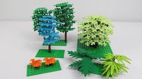 LEGO FOLIAGE TUTORIAL: 5 Simple (but elegant!) Plant/Tree Builds! (Come Build with Me!)