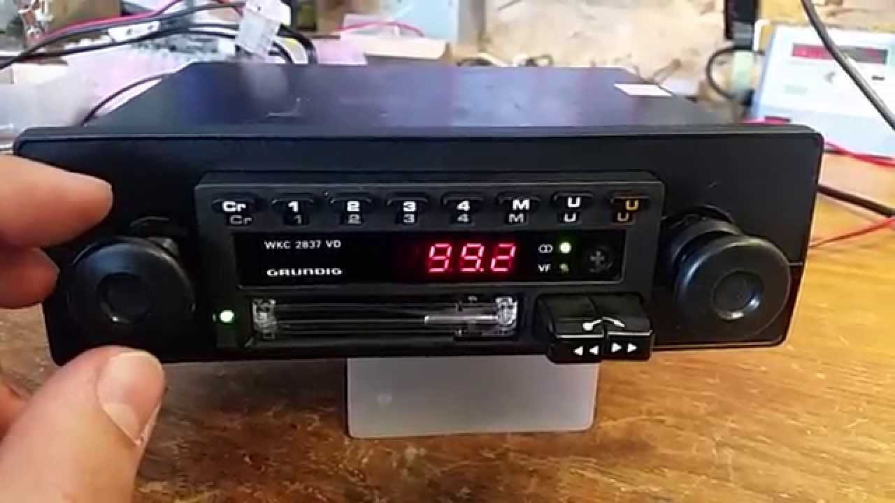 80s Car Stereo Grundig WKC 2827 VD YouTube