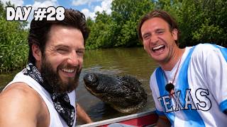 British People Drive Boat In The Swamp In Us | Day 28 Of 39 In A State