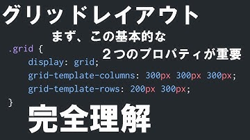 【CSSのグリッドレイアウト編】＃2 グリッドレイアウトの基本的な使い方！グリッドを作るよ！【grid-template-columns, grid-template-rows】