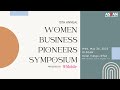 10th annual women business pioneers symposium promo