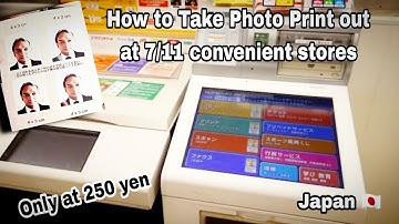 Details video to take Passport Size Photos Print out at 7/11 Convenient Stores 🇯🇵 !!