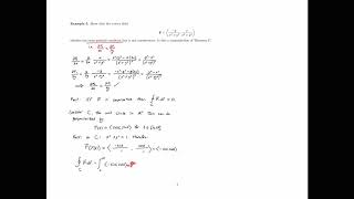 Conservative Vector Fields - Example 5