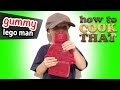 How to make GIANT GUMMY BEAR LEGO MAN, How To Cook That