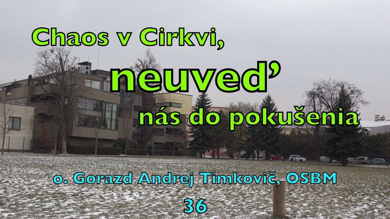 Timkovic 36 Chaos v Cirkvi, neuved nas do pokusenia 2018