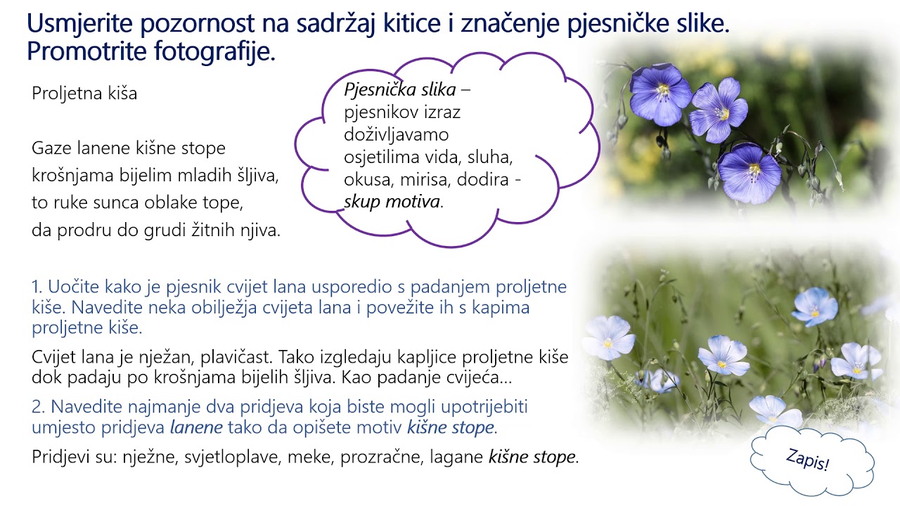 Hrvatski jezik 5.r OŠ - Lirska pjesma