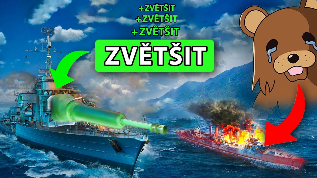 Podváděl Jsem ve World of Warships Abych Vytrollil Medvídka