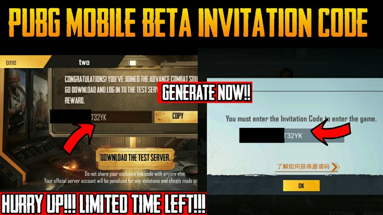 How To Generate Pubg Mobile Beta Invitation Code!!?? Pubg Mobile