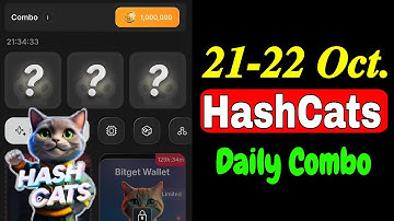 Hash Cats Daily Combo Today | 21-22 October HashCats Daily Combo| Today Hash Cats Daily Combo