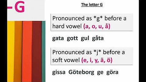 Swedish Alphabet - Lesson 3 - Soft & Hard Vowels