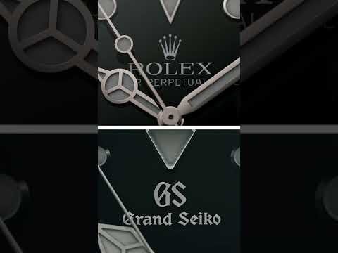 Rolex vs Grand Seiko Spring Drive - Watch Beat Rate Comparison #shorts