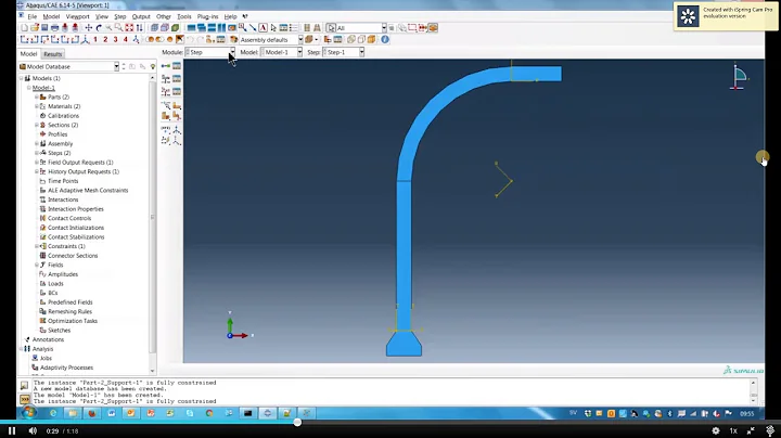 ABAQUS   Create Step and Boundary Conditions PART 11