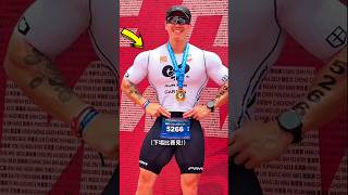 ❗The Most Jacked Triathlete 🚲 #shortsviral #gymshorts