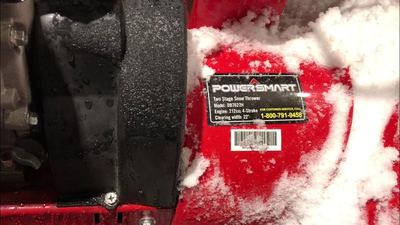PowerSmart DB7622H Snow Blower Clogging Issue Fixed! YouTube