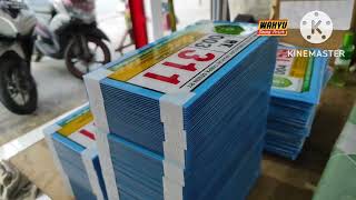 Cara buat Nomor Rumah Bahan Akrilik #tutorial #mudah