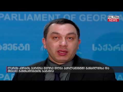 ლარის კურსის ვარდნა მეორე დღეა პარლამენტში განხილვისა და მწვავე განცხადებების საგანია
