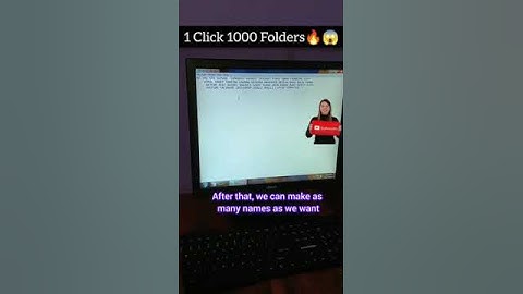 How to create multiple folders at once  #trending #viral #computer  @STBTrainingInstitution