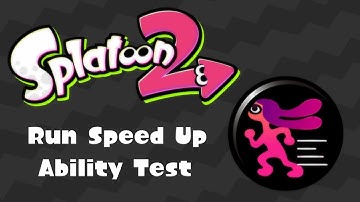 Splatoon 2 - Run Speed Ability Stacking Tests
