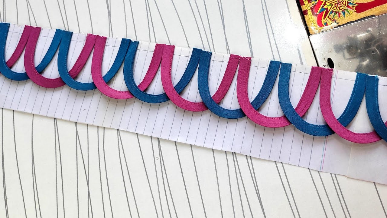 Trendy U Ring Design for Daman & Sleeves | U Ring Design making | Latest Sleeves & Daman Design