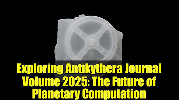 Exploring Antikythera Journal Volume 2025: The Future of Planetary Computation