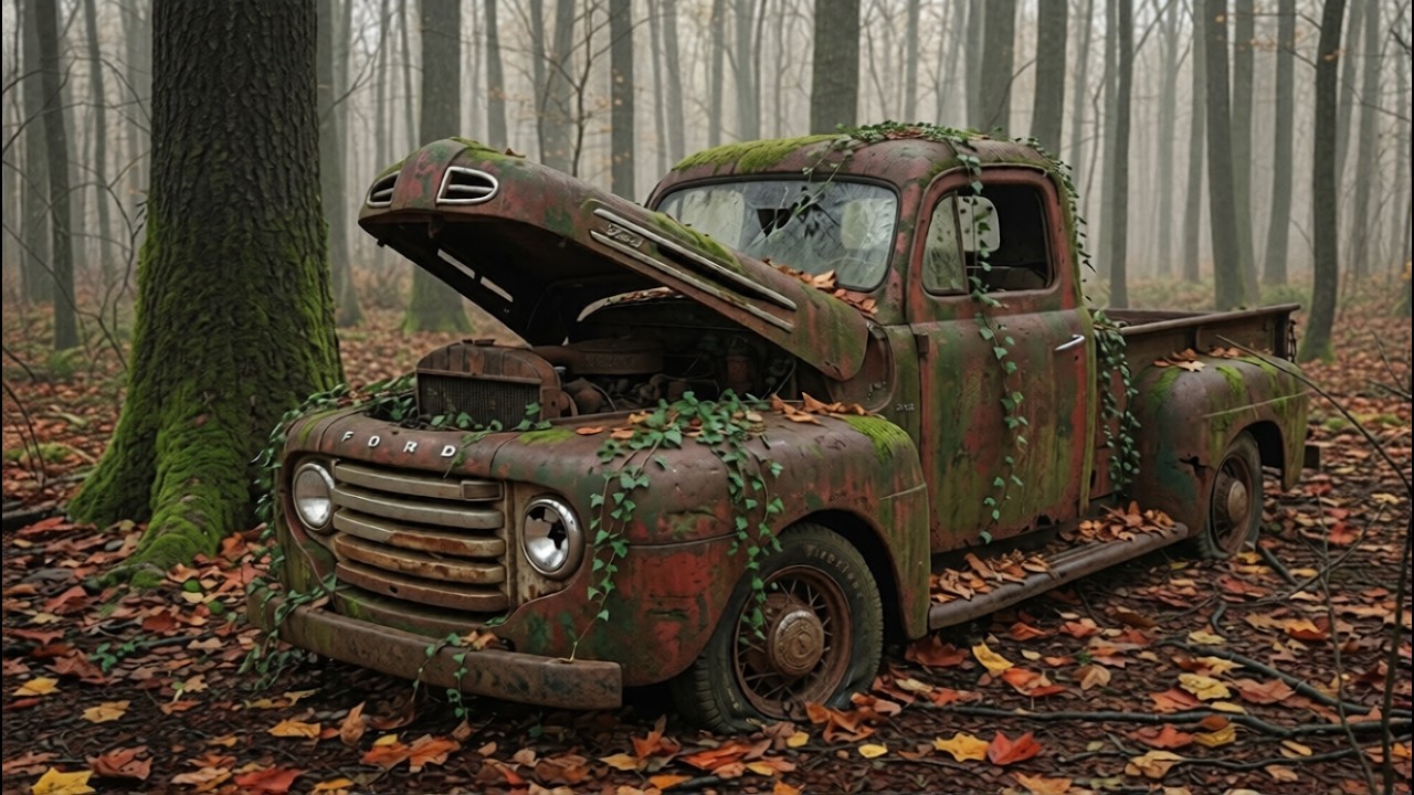 “ASMR Car Restoration 😱 Full Rebuild of Abandoned 1948 Ford F-Series | Rust to Glory!”