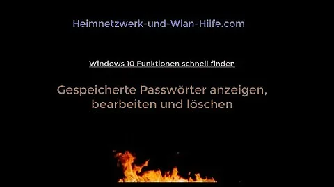 Wo finde ich die gespeicherten Passwörter bei Windows 10?