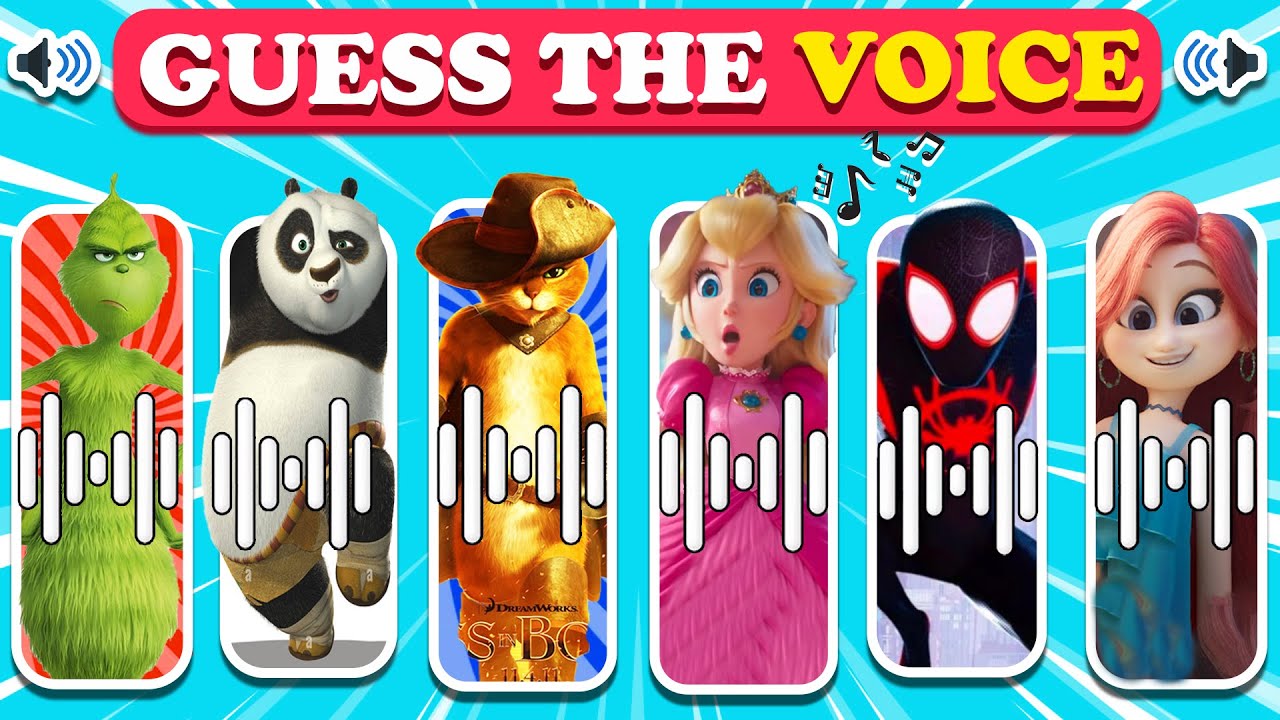 ⁣Guess Character By Their Voice?| Super Mario Bros quiz Netflix Puss In Boots Quiz,  l Easy Quiz l