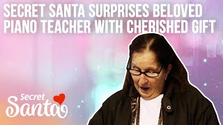 Secret Santa surprises beloved piano teacher with the gift of a lifetime